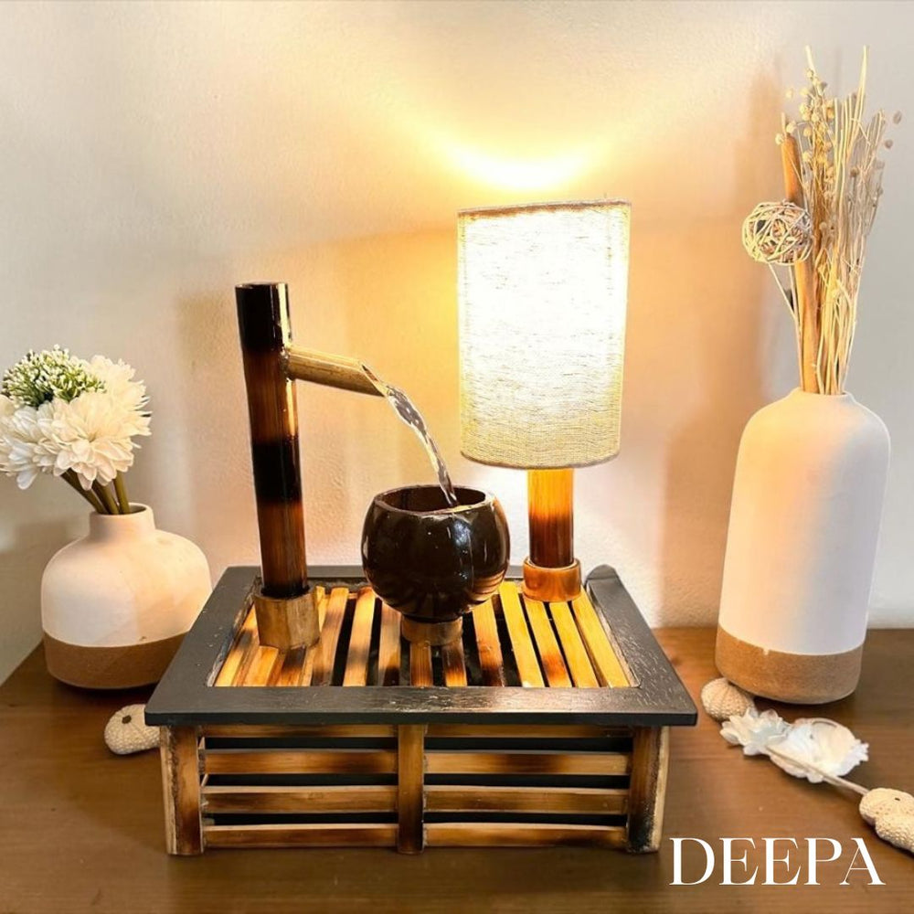Deepa, the Flowing Lamp, glowing in the evening